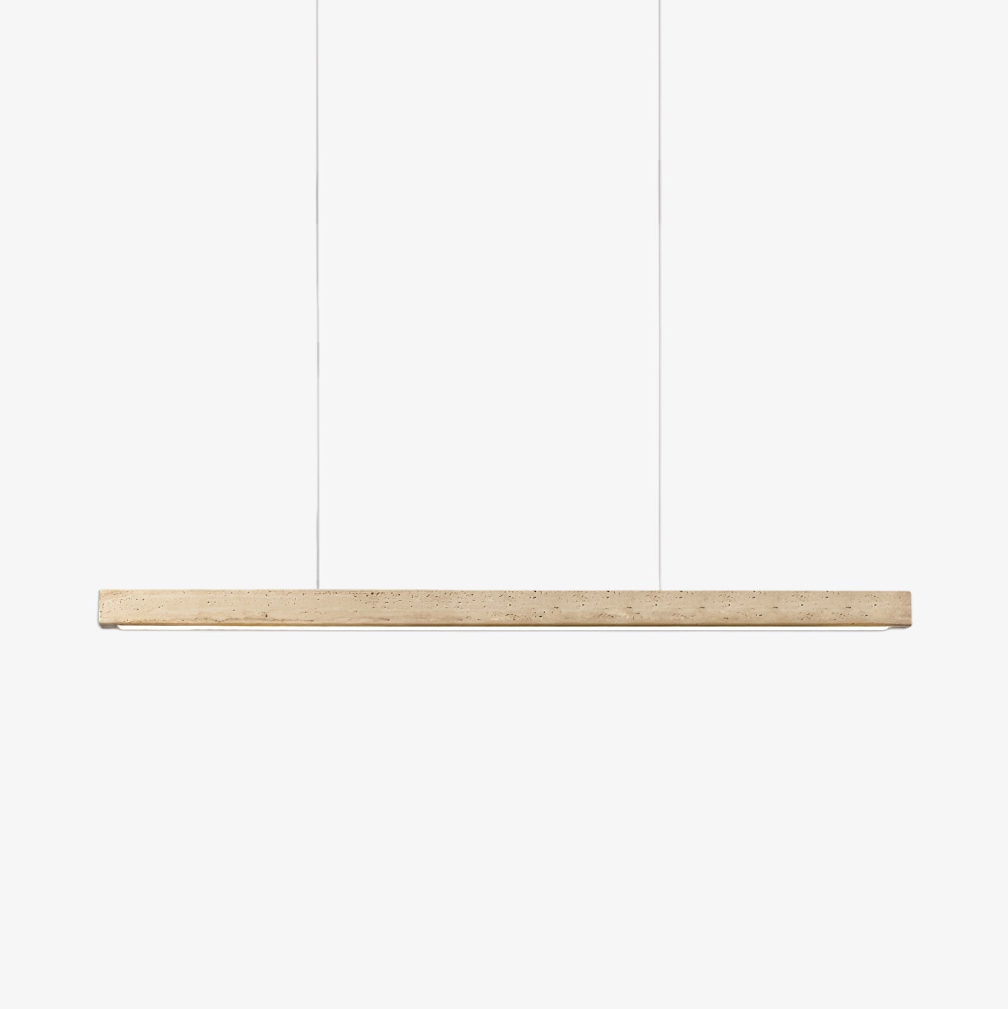 Imiror Minimalist Travertine Linear Pendant Light