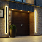Arisha Modern LED Outdoor Wall Light Black Metal Garden/Balcony