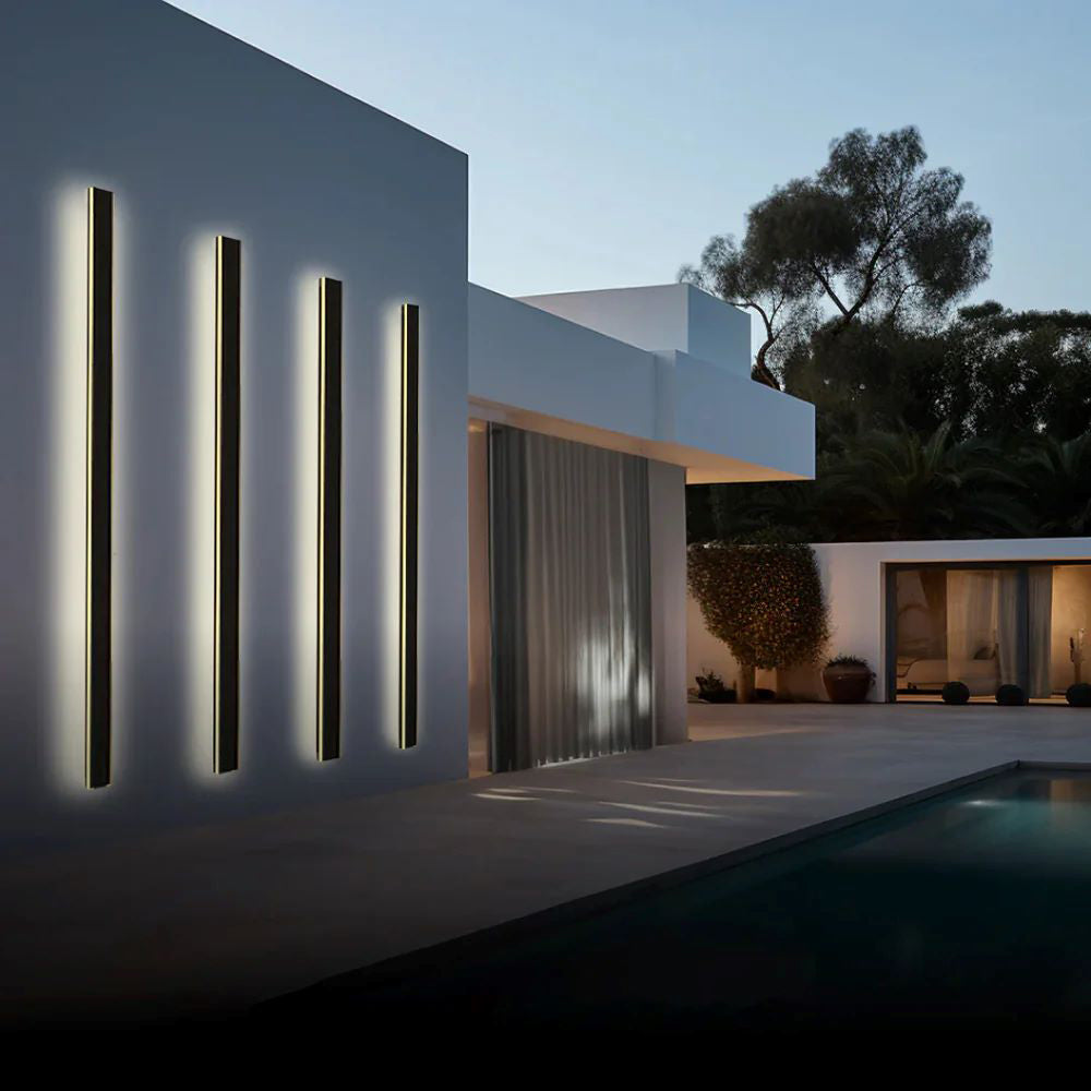 Elune Outdoor LED Wall Sconce Waterproof Minimalist Metal