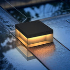 Elow Outdoor Post Lamps Modern Square Solar