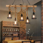 Epoch Industrial Retro LED Suspension Lamp in Black Metal, For Bar