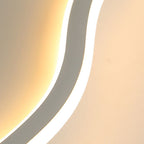 Ilyan Modern Cloud Ceiling Light. Metal/Acrylic. Black/White. Living Room