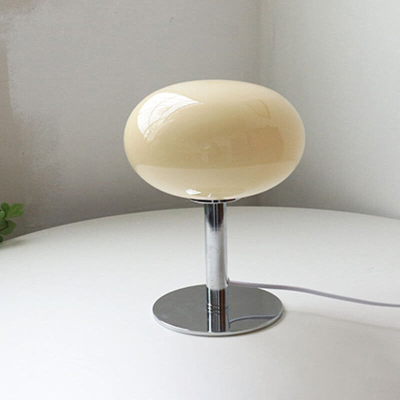 Nordic Vintage Round Glass Table Lamp 1-Light