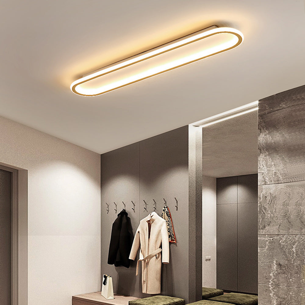 Arisha Ceiling Light Rectangular Black/Gold Bedroom/Living Room