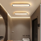 Sana Minimalist Oval Ceiling Light Black/Gold/Rose Gold