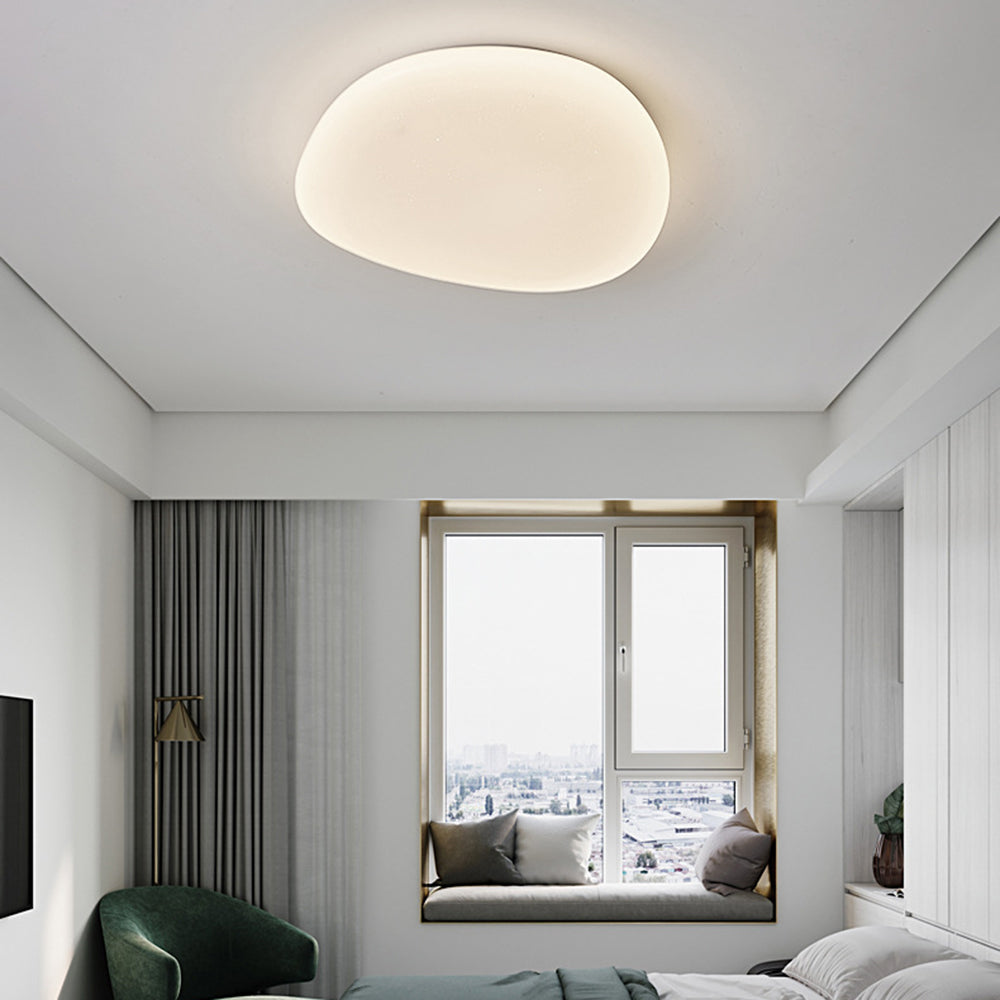 Sayu Modern Pebble Ceiling Light White. Living Room