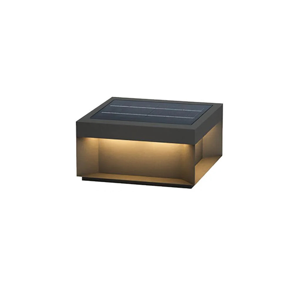 Elow Outdoor Post Lamps Modern Square Solar