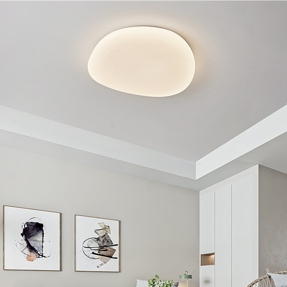 Sayu Flush Mount Ceiling Light, Pebbles Shape