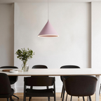 Valentina Minimalist LED Pendant Light White/Black Bedroom Acrylic