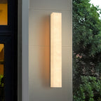 Ayen Modern Rectangular Outdoor Wall Lamp, White