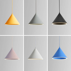 Valentina Minimalist LED Pendant Light White/Black Bedroom Acrylic