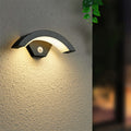 Elvon Nordic Arc Waterproof LED Outdoor Wall Lamp, Black