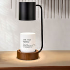 Japanese Wood 1-Light Dimmable Wax Melting Table Lamp