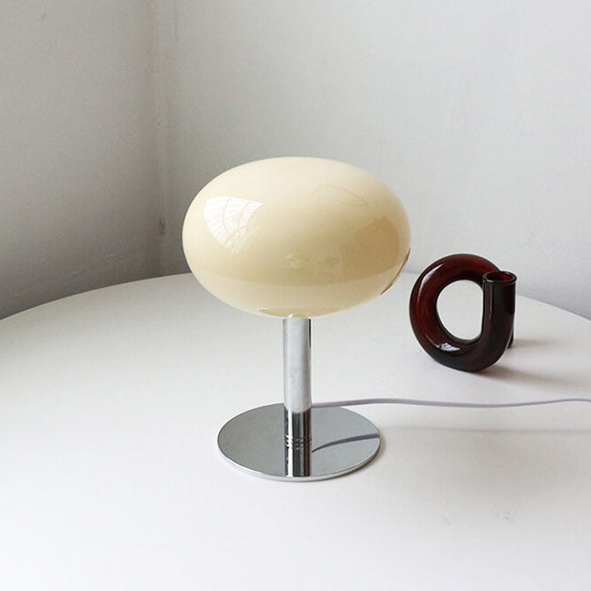 Nordic Vintage Round Glass Table Lamp 1-Light