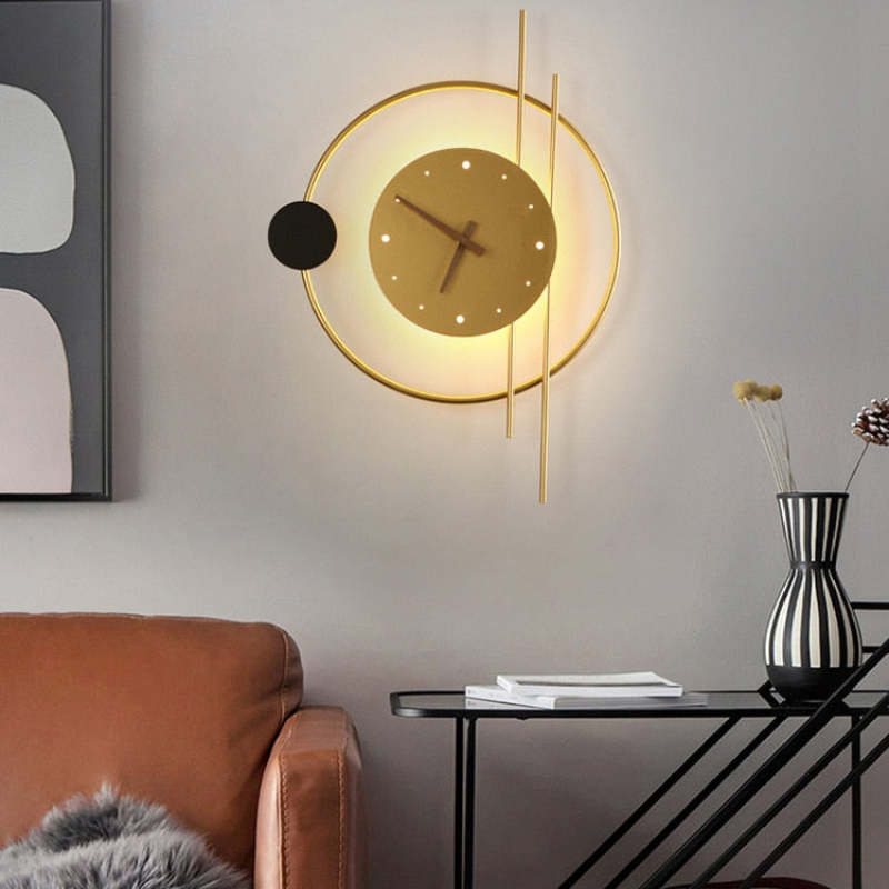 Modern LED Wall Sconce. Bedroom. Black/Gold