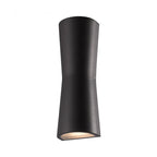 Laxor Minimalist Torch Metal Outdoor Wall Lamp Waterproof, Black/White