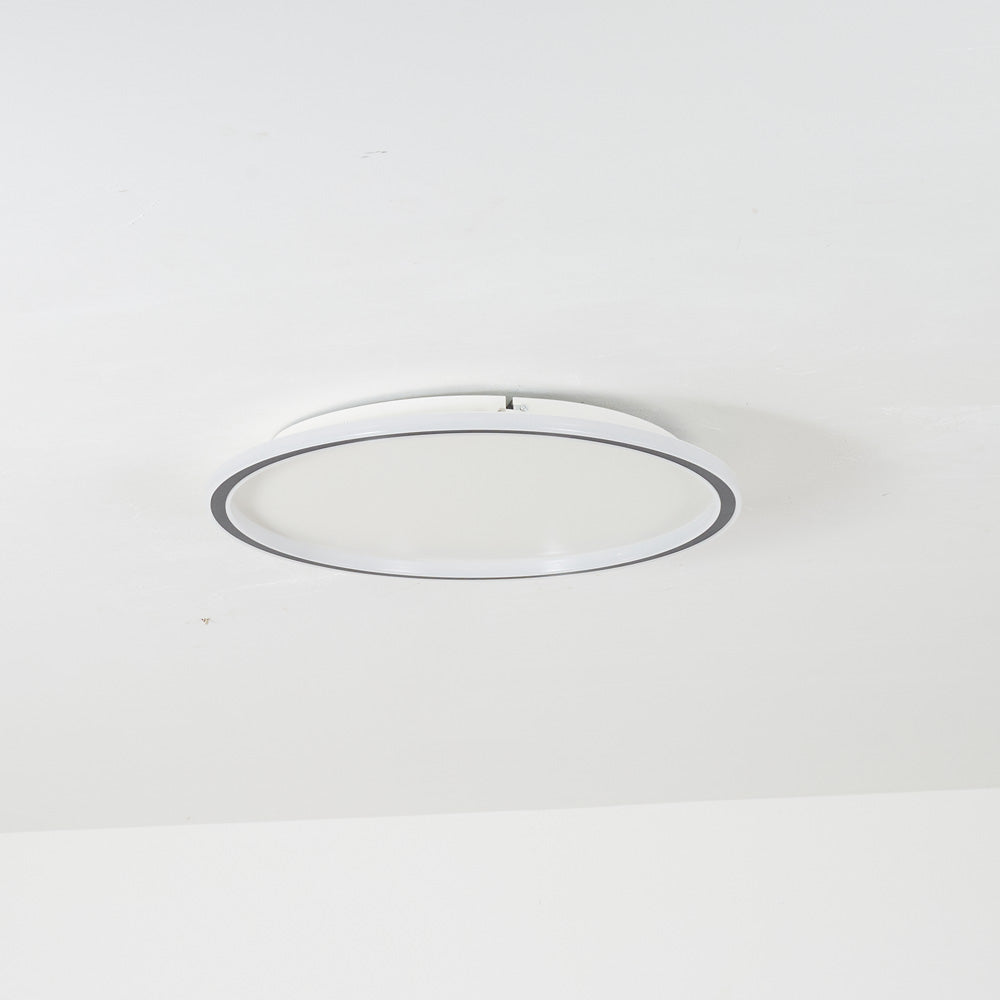 Quasso Modern Round Ceiling Light White/Black. Living Room