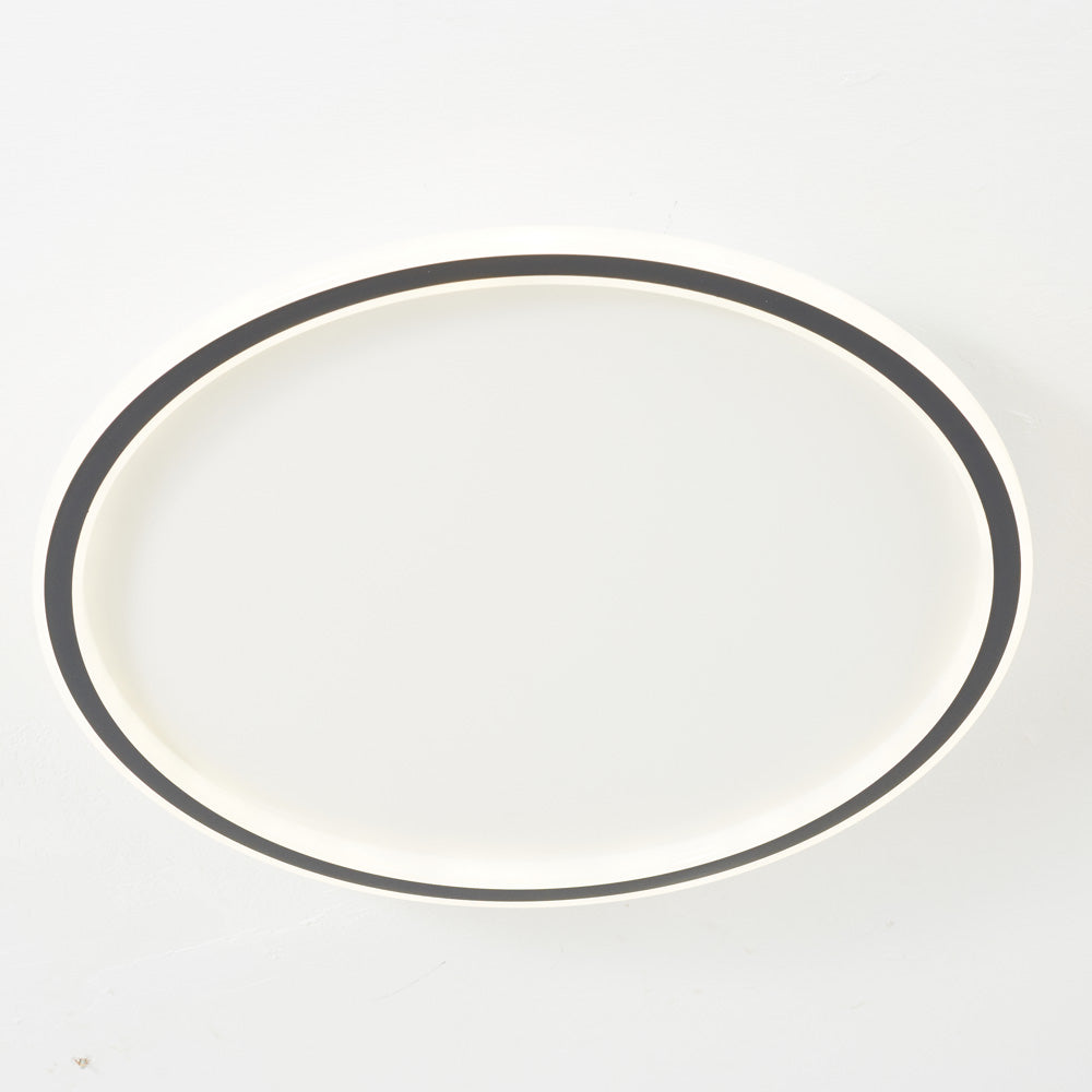 Arisha Modern Ring LED Ceiling Light Black/White Living Room/Bedroom