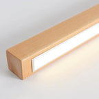 Arisha Linear Slim Ceiling Light, Wood