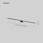 Ivox Minimalist Linear Wall Lamp Gold&Black