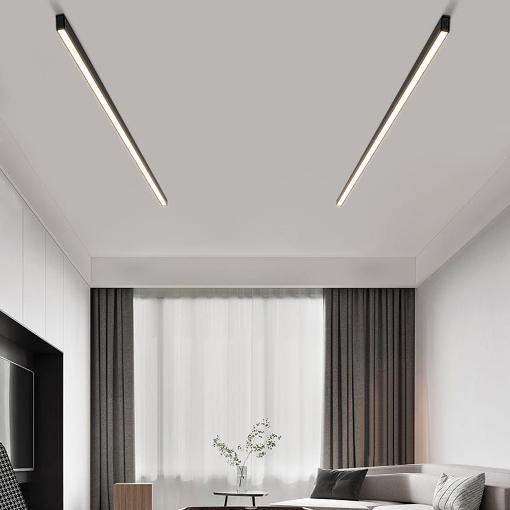 Solin Linear Black Ceiling Light/Wall Light