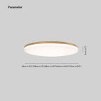 Eilo Large Modern Round LED Ceiling Light Wood