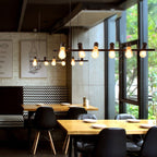 Epoch Vintage LED Chandelier Black Metal Dining/Living Room/Bar