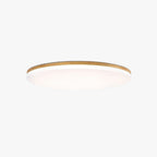Muto Ceiling Light Wooden Bowl, White, Modern LED Living Room/Bedroom