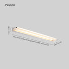 Arisha Nordic Linear Metal Mirror Front Wall Lamp, Chrome/Black