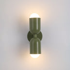 Kira Scandinavian Cylinder Wall Sconce Colored Metal Living Room