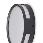 Ray Modern Round Metal/ Outdoor Waterproof Wall Lamp, Black