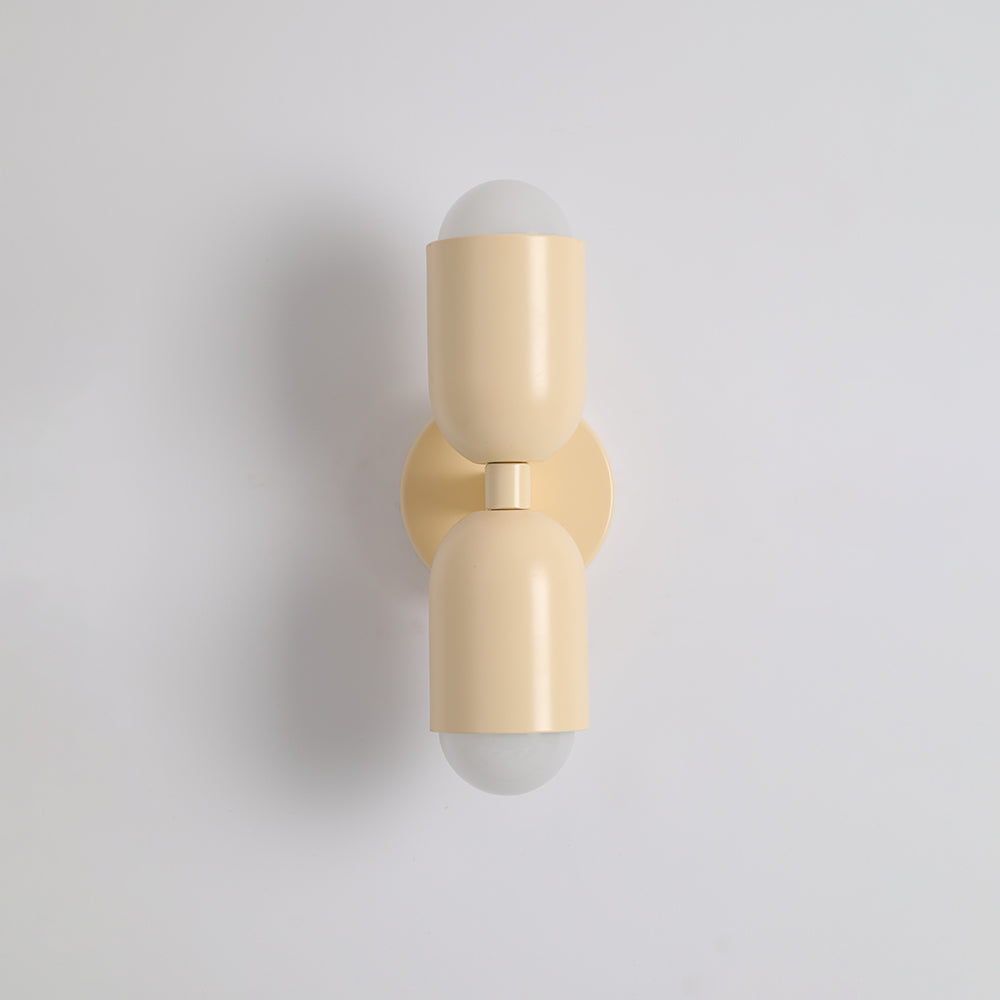 Aria Wall Lamp 2 Flames Modern LED Black Indoor/Hallway