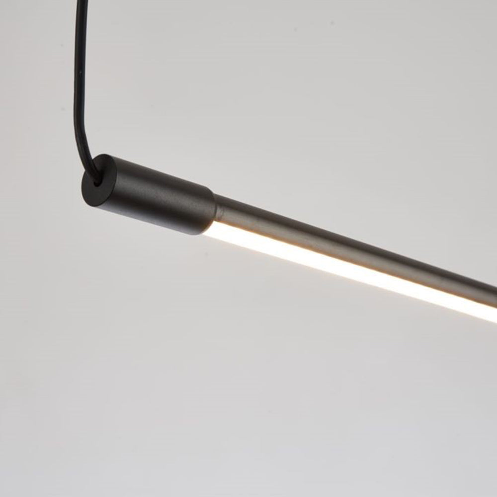 Zynar Minimalist Linear Suspension Black Bedroom