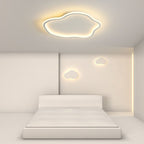 Ilyan Modern Cloud Ceiling Light. Metal/Acrylic. Black/White. Living Room