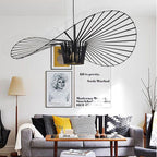 Zenro Modern Wave Suspension. Fabric. Black/Brown/Gold/White. Living Room