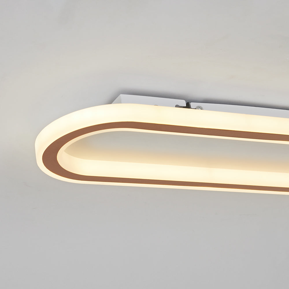 Arisha Ceiling Light Rectangular Black/Gold Bedroom/Living Room