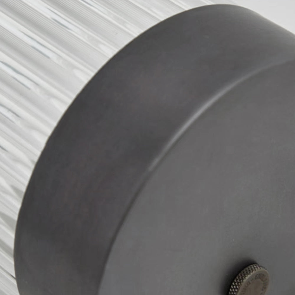 Yoru Semi-Cylindrical Wall Sconce. Metal/Glass. Outdoor