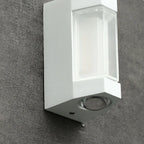 Marve Nordic Up Down Outdoor Wall Lamp, White/Black