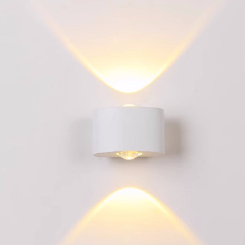 Tronix Modern Rectangular Wall Sconce Black/White. Corridor