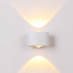 Tronix Modern Rectangular Wall Sconce Black/White. Corridor