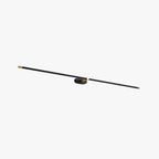 Ivox Minimalist Linear Wall Sconce Gold & Black