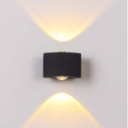 Tronix Modern Rectangular Wall Sconce Black/White. Corridor