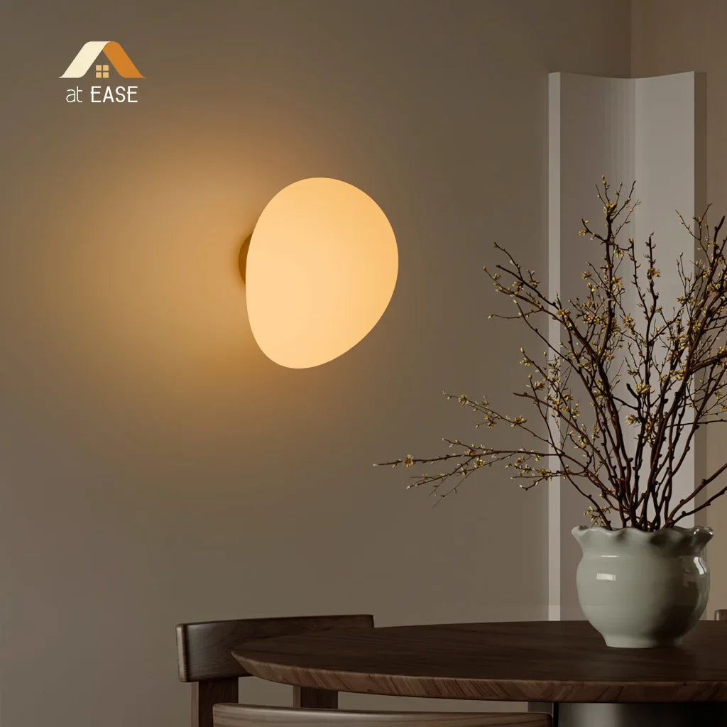 Cinda Gregg Minimalist Pebble Wall/Ceiling Lamp