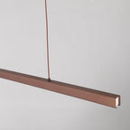 Arisha Modern LED Pendant Light Linear Black/Brown Dining Room Metal