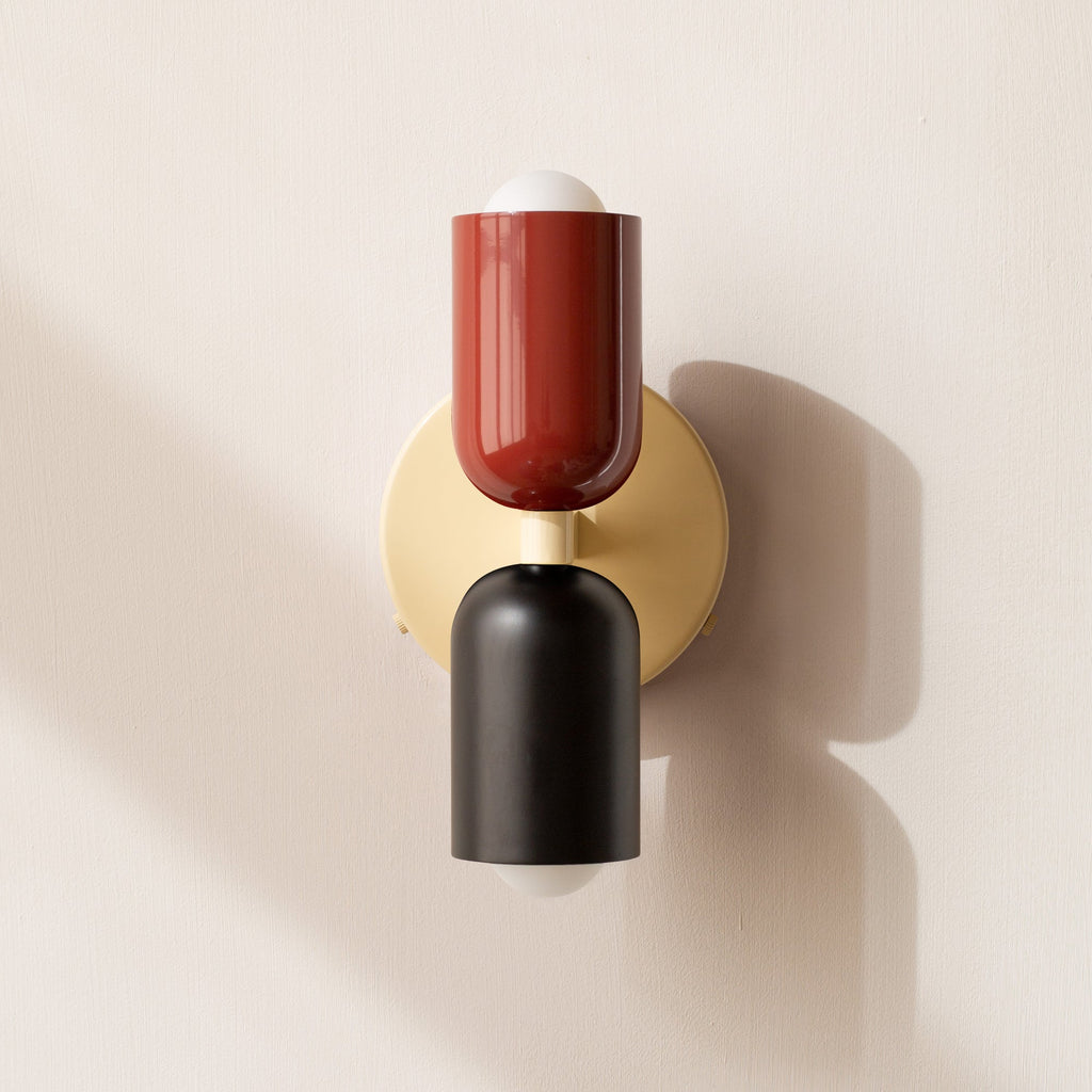 Modern Minimalist Cylinder Wall Sconce LED 2-Light