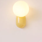 Modern Glass Globe Wall Light | 1-Light