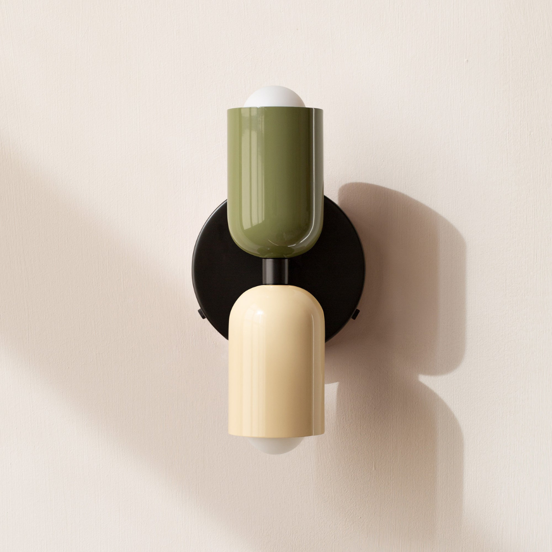 Modern Minimalist Cylinder Wall Sconce LED 2-Light