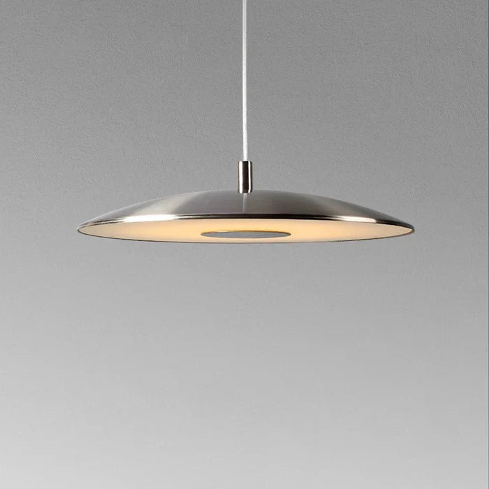 Slim Metal LED Pendant Lamp – Modern Ceiling Light in Plate Shape