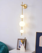 Modern Geometric Wall Lamp with LED Balls