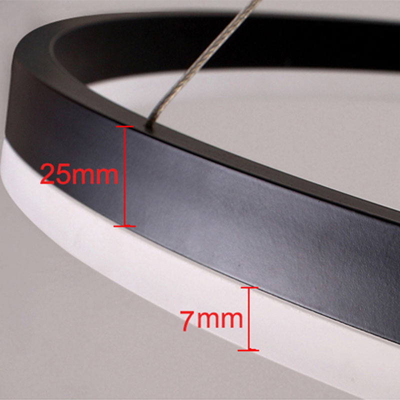 Remi Modern Metal Black/Gold/Coffee Suspension Ring